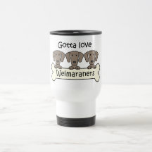 Three Weimaraners Mugs