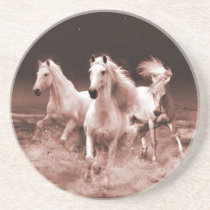 Three White Horses coasters