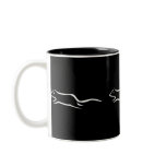 Three White Running Rats Coffee Mug