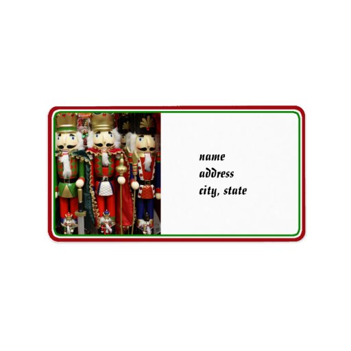 Three Wise Crackers - Nutcracker Soldiers Personalized Address Label