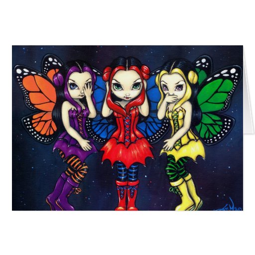 "Three Wise Faeries" Greeting Card