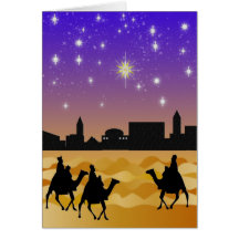 Three Wise men Christmas Card