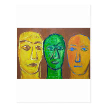 Three Wise Men (portrait expressionism) Postcards