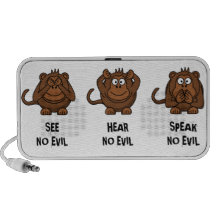 Three Wise Monkeys Travelling Speaker