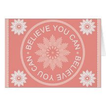 Three Word Quotes ~Believe You Can~ Card