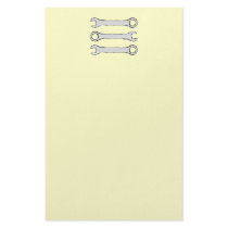 Three Wrenches. Grey and Black. Stationery Design