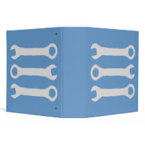 Three Wrenches in Light Grey. Binder