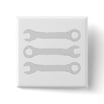 Three Wrenches in Light Grey. Button