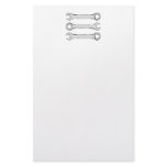 Three Wrenches. Sketch Grey and Black. Custom stationery