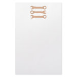 Three Wrenches. Tools. Brown. Personalized Stationery