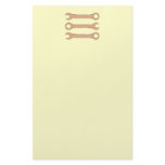 Three Wrenches. Tools. Sketch. Brown. Custom stationery