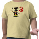 Three year old birthday boy ( pirate ) t-shirts