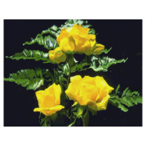 Three yellow roses flyers