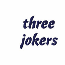 threejokers embroidered hooded sweatshirt