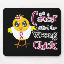 Throat Cancer Picked The Wrong Chick Mouse Pad