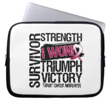 Throat Cancer Survivor I Won Laptop Sleeves