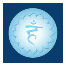 Throat Chakra - Light Blue Custom Invitation