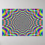 throbbing - optical illusion posters