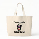 Thrombophilia Stinks Skunk Awareness Design Canvas Bags