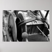 Throttles B&W Poster