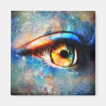 Through the Time Travelers Eye Magnet