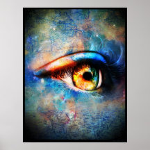 Through the Time Travelers Eye Poster