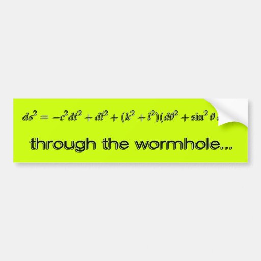 Through the Wormhole Products Bumper Sticker