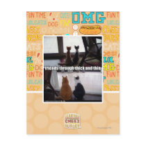 Through thick and thin post cards