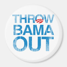 THROW-BAMA OUT Faded.png Refrigerator Magnets