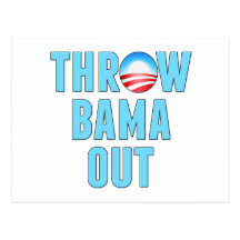 Throw (O)Bama Out Postcard