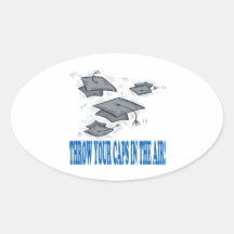Throw Your Caps In The Air Stickers