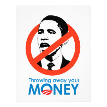 Throwing away your money customized letterhead