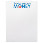 Throwing away your money letterhead template