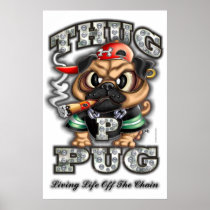 Thug Pug Poster