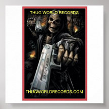 Thug World Records reaper poster