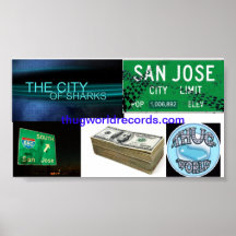 Thug World Records san jose poster