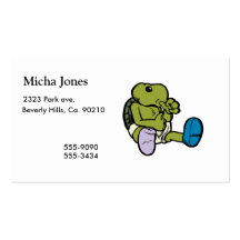 Thumb Sucking Turtle Business Card Templates