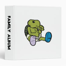Thumb Sucking Turtle Vinyl Binders