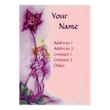 THUMBELINA 3 MONOGRAM BUSINESS CARD TEMPLATES