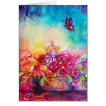 THUMBELINA,FLOWER BASKET AND BUTTERFLY GREETING CARD