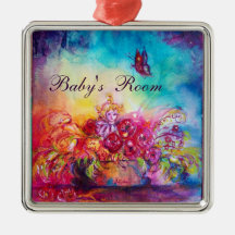 THUMBELINA ,FLOWER BASKET AND BUTTERFLY ORNAMENT