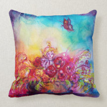 THUMBELINA  FLOWER BASKET AND BUTTERFLY PILLOW