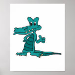 thumbs up alligator print