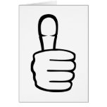 Thumbs up cards