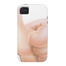 Thumbs up cartoon hand iPhone 4 cases