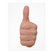 Thumbs up! customized letterhead