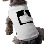 Thumbs Up Gesture, Black Back Pet T-shirt