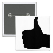 Thumbs Up Gesture, White Back Button