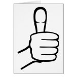 Thumbs up greeting cards