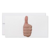 Thumbs up! photo greeting card